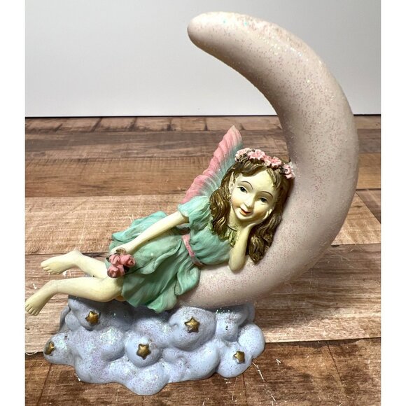 Fairy Moonbeam Decorative Collectible Statue By Dezine Ltd - Picture 1 of 6